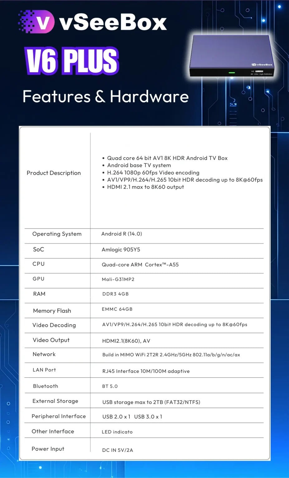 vSeeBox V6 Plus